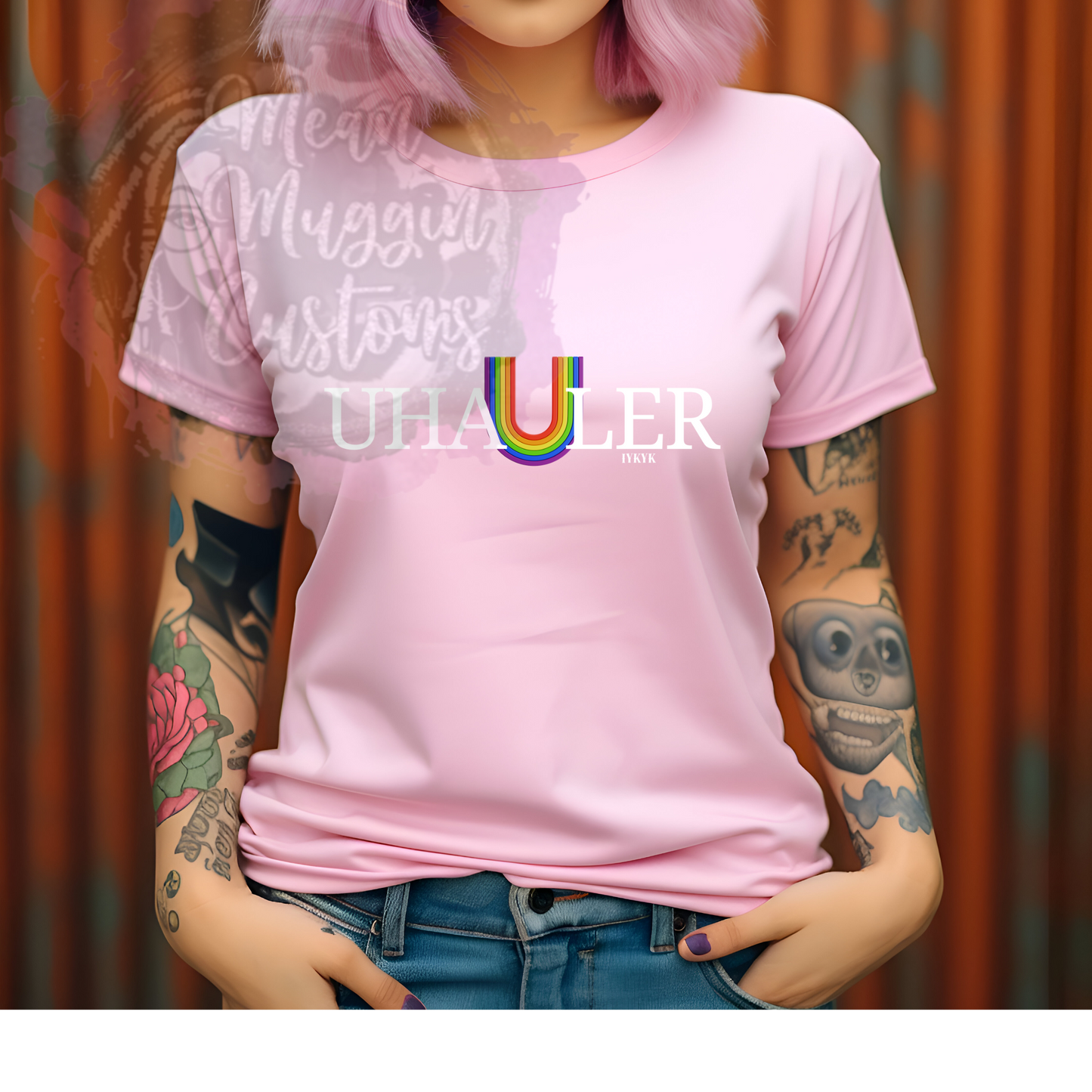 Custom Uhauler Pride LGBTQ Graphic Tee Grunge Gothic Emo Kid T Shirt lesbian Gay Queer